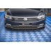 Накладка сплиттер на передний бампер на Volkswagen Passat B8